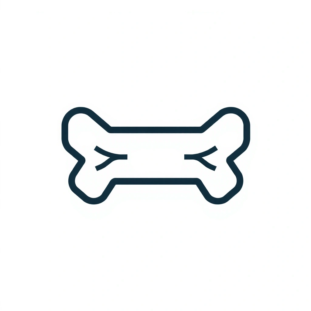 Icon de os, simbolizând sănătatea oaselor și articulațiilor