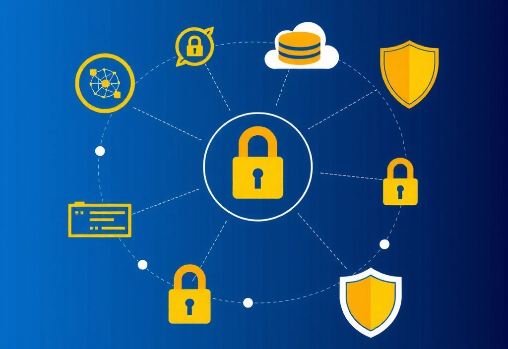 Ilustrație cu date personale securizate